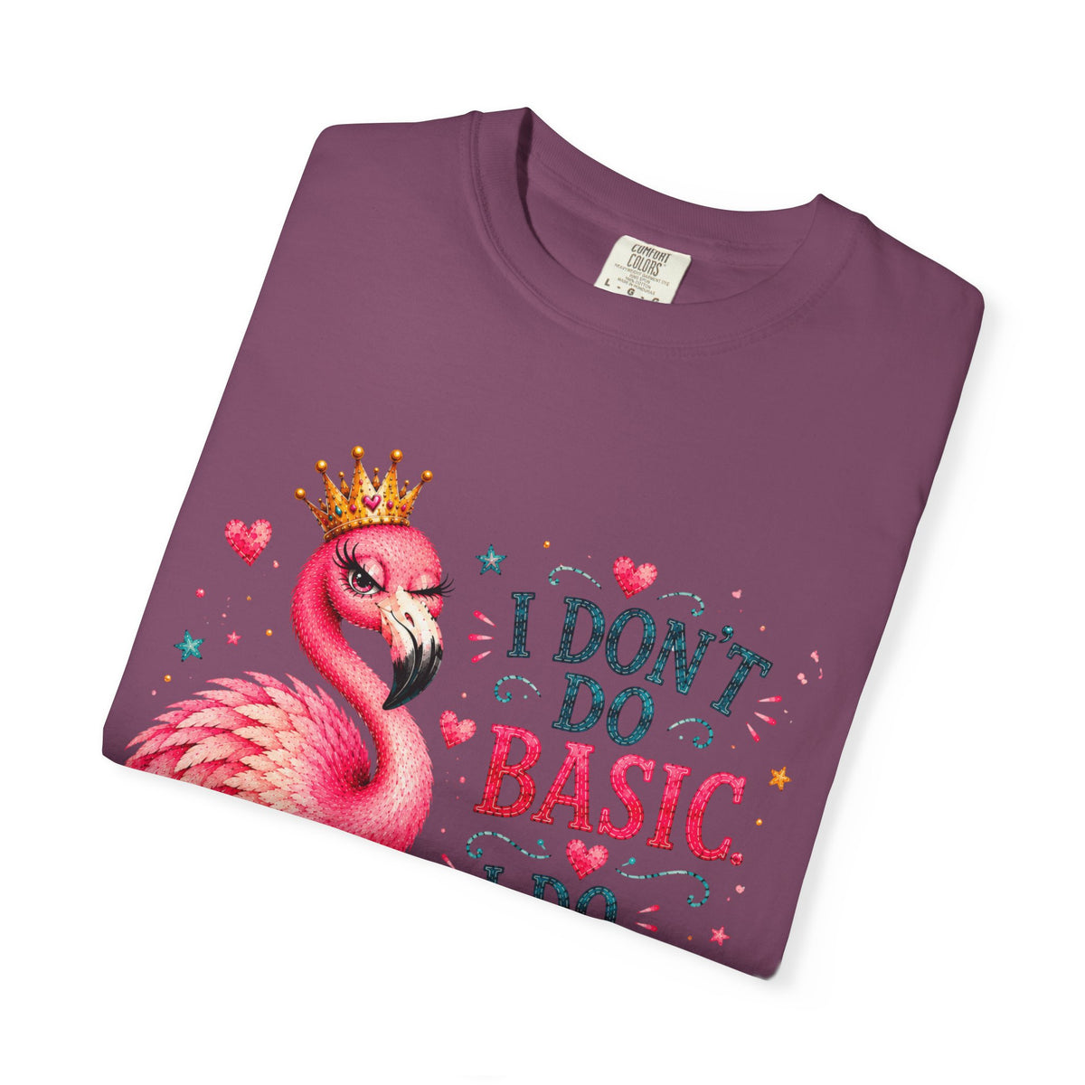 I Don't Do Basic. I Do Flamazing!™ T-Shirt – Funny Flamingo Graphic Tee | AttiTudies™