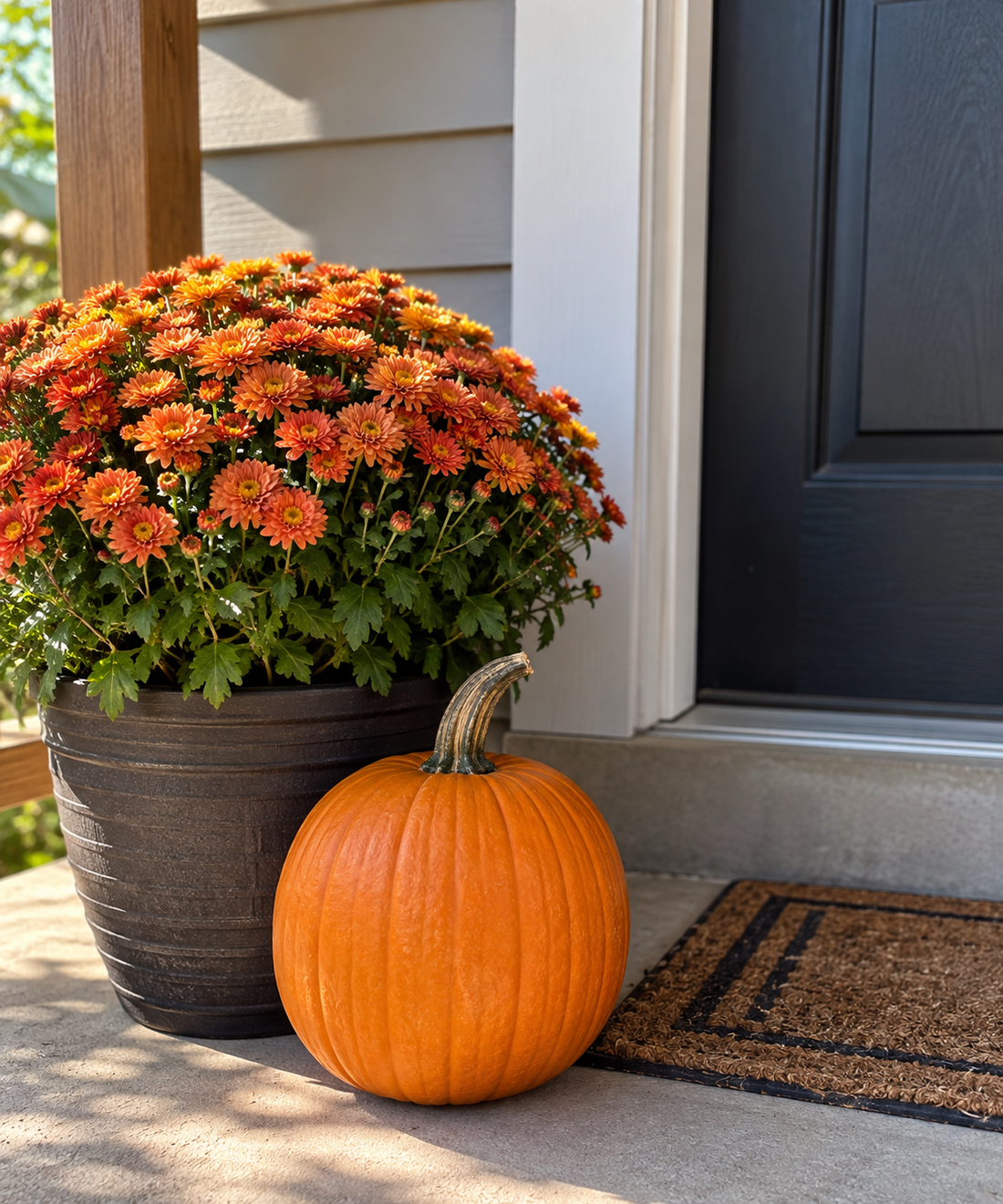 Fall pumpkins and autumn decorations ready for pumpkin season in Missouri