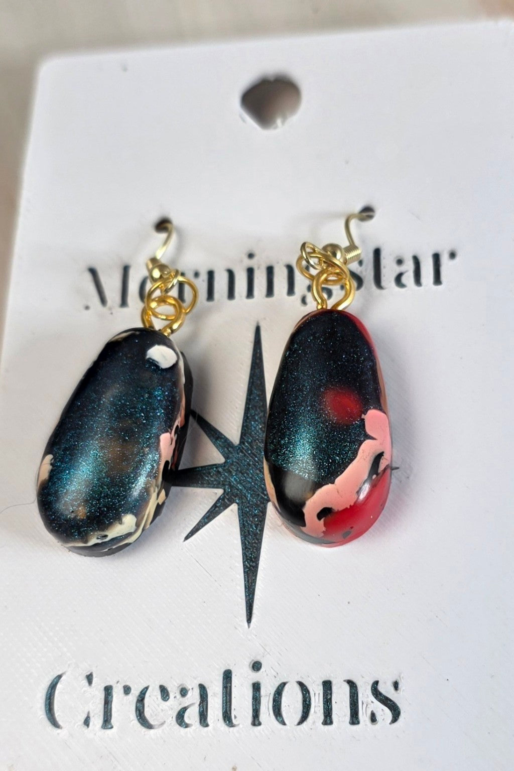 Chaos Theory – One-of-a-Kind Upcycled Filament Earrings, Handmade in Missouri