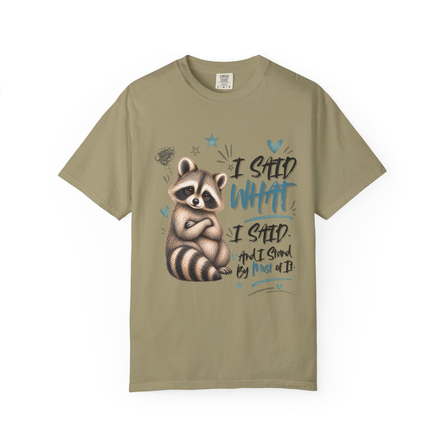 Raccoon  T-Shirt – I Said What I Said Funny Comfort Colors Shirt