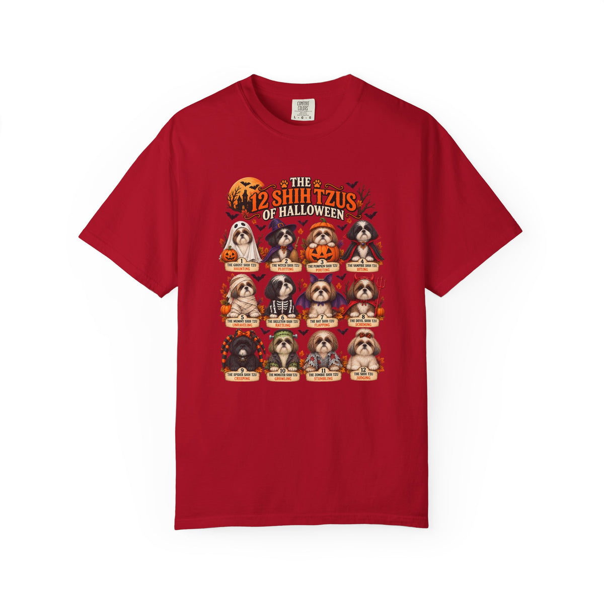 The 12 Shih Tzus of Halloween – Comfort Colors Shih Tzu T-Shirt