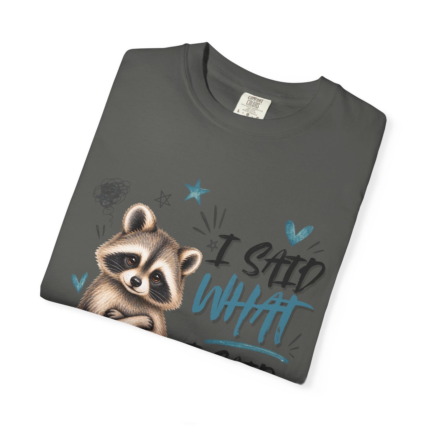 Raccoon  T-Shirt – I Said What I Said Funny Comfort Colors Shirt
