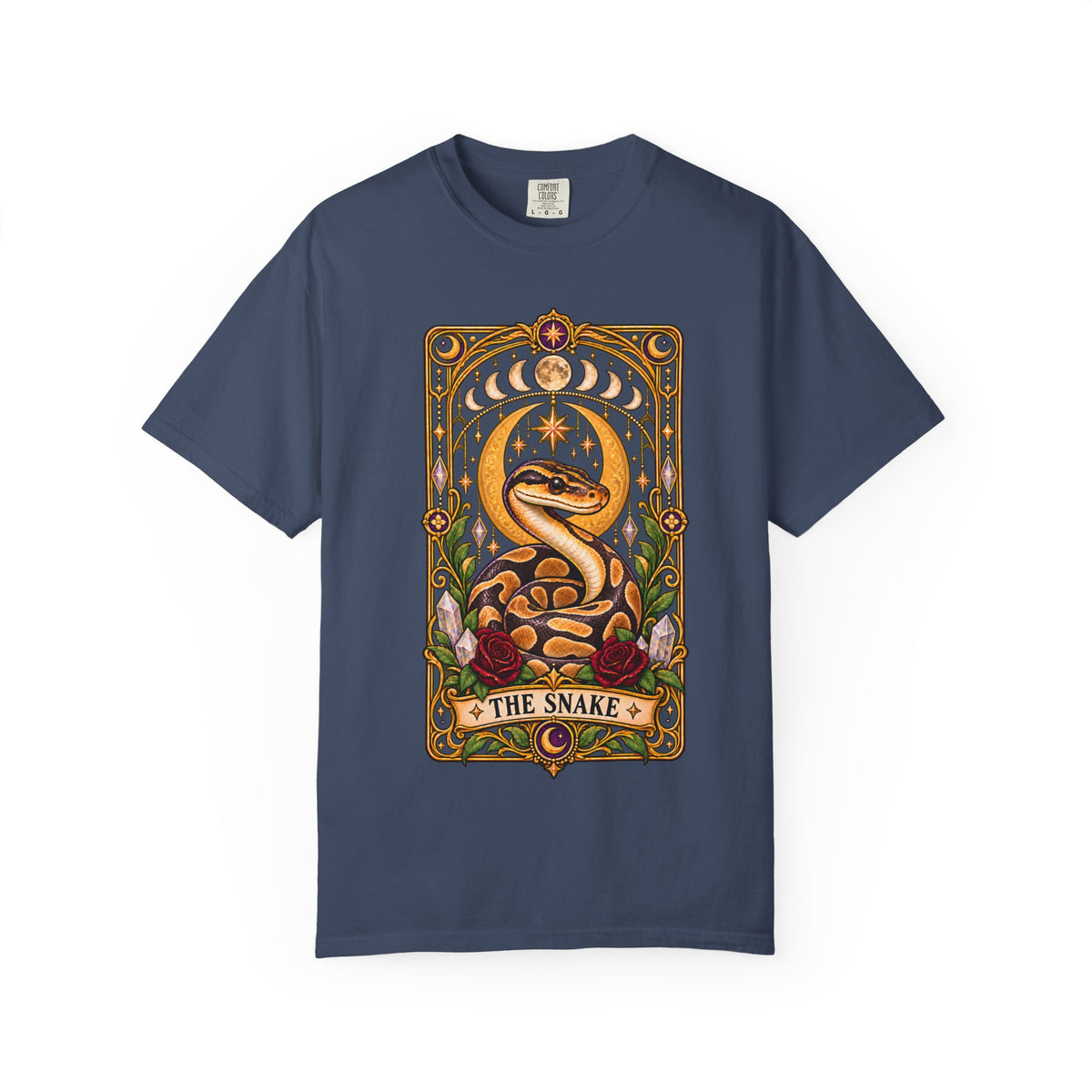 Ball Python Tarot T-Shirt – The Snake Celestial Graphic Tee