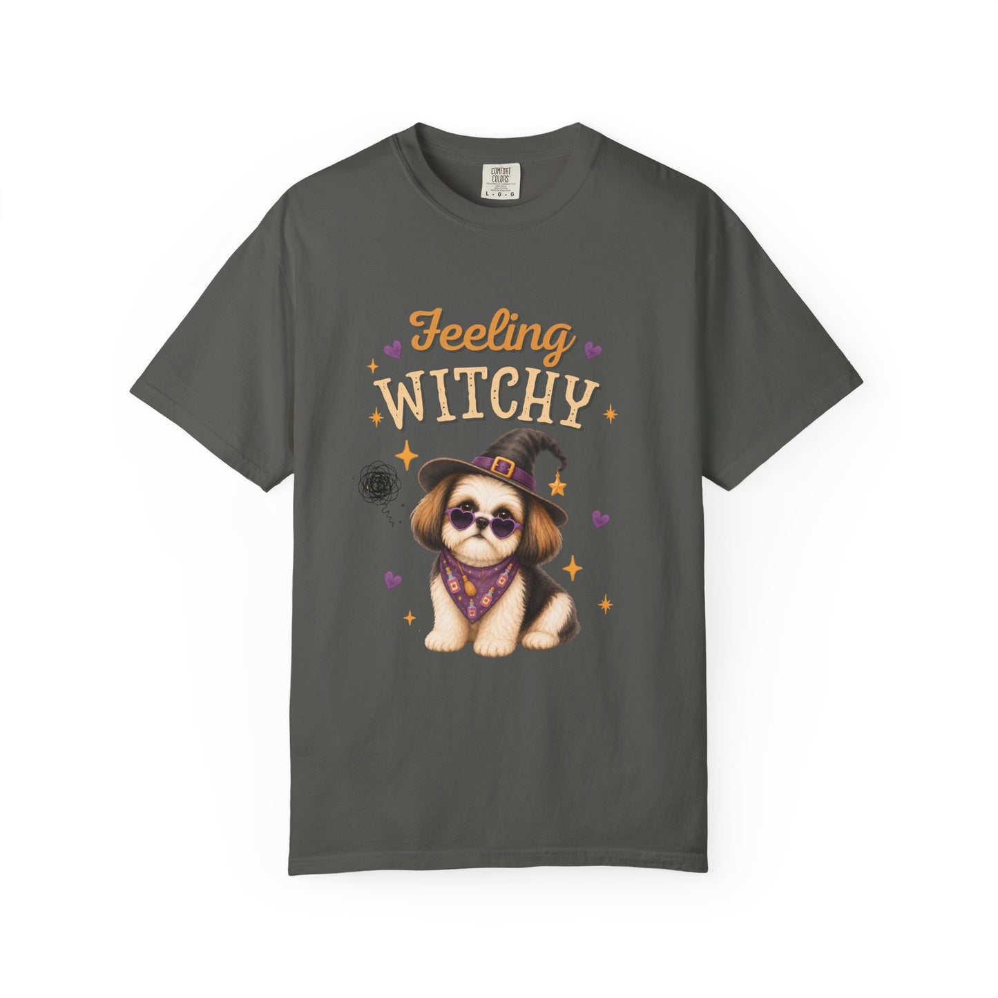 Feeling Witchy Halloween Shih Tzu T-Shirt