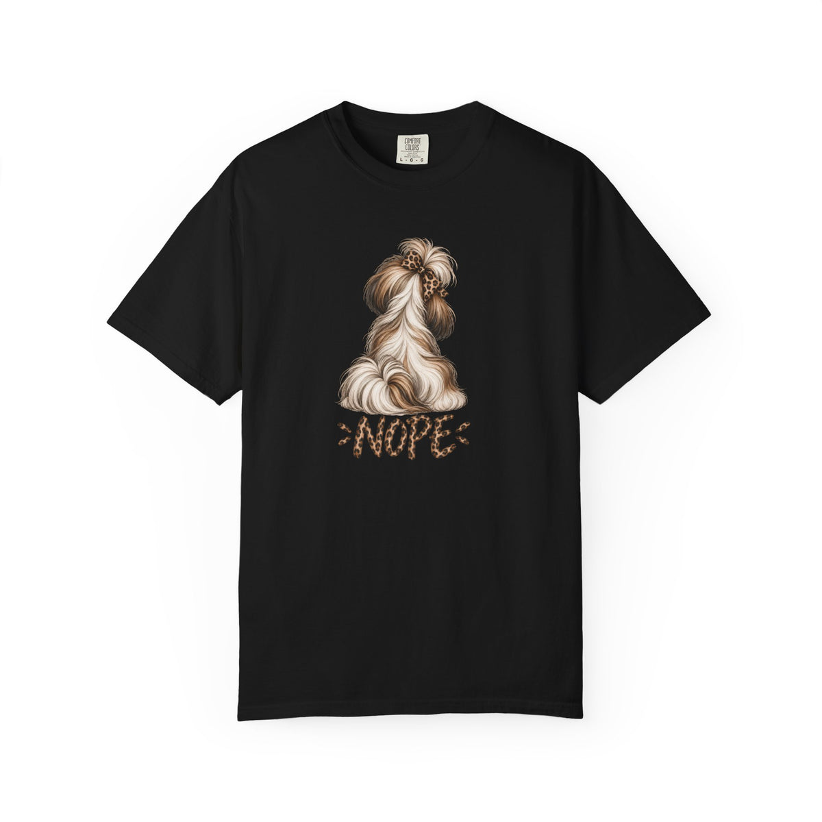 NOPE Shih Tzu Shirt – Leopard Print AttiTudies Tee