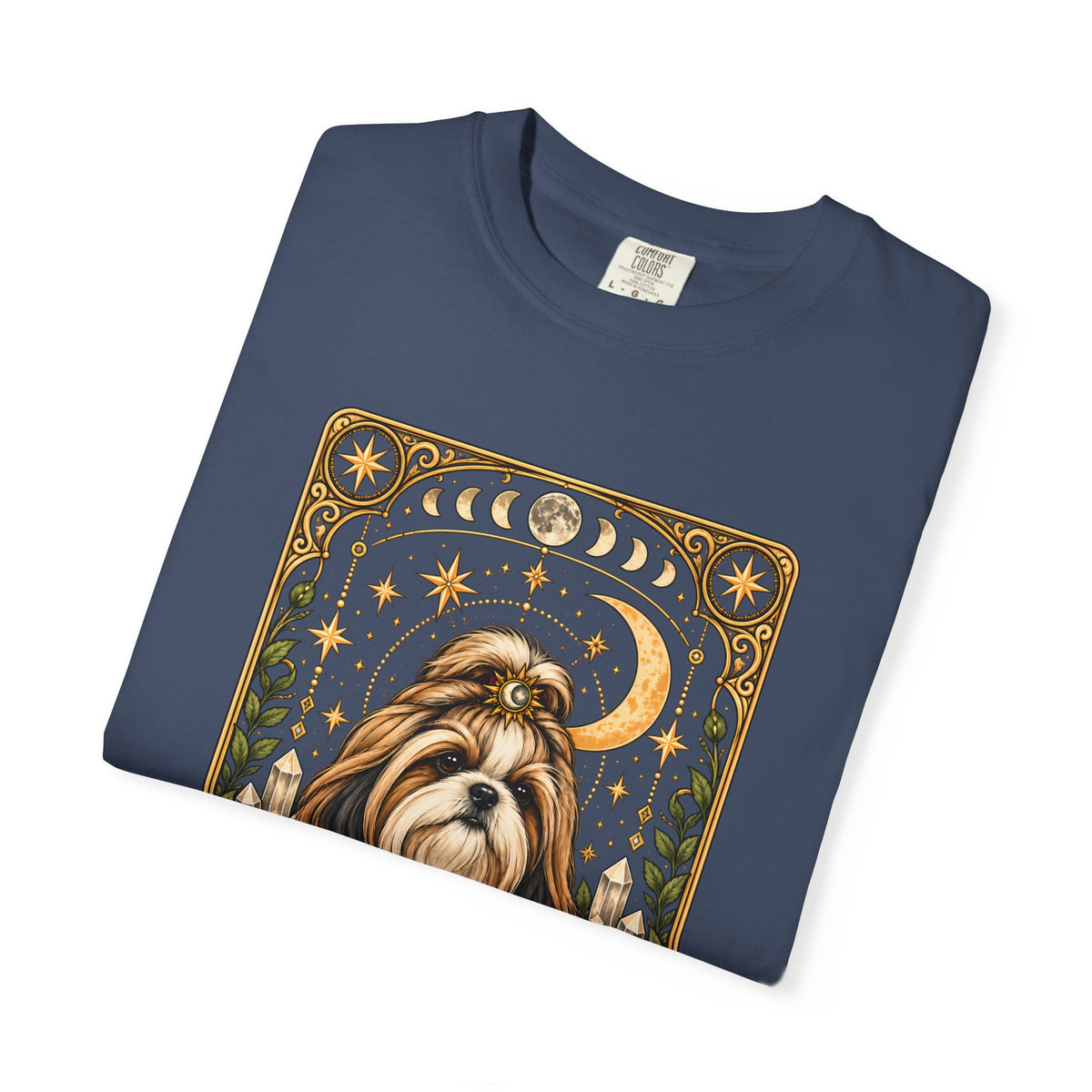 Shih Tzu Tarot Card Double-Sided T-Shirt