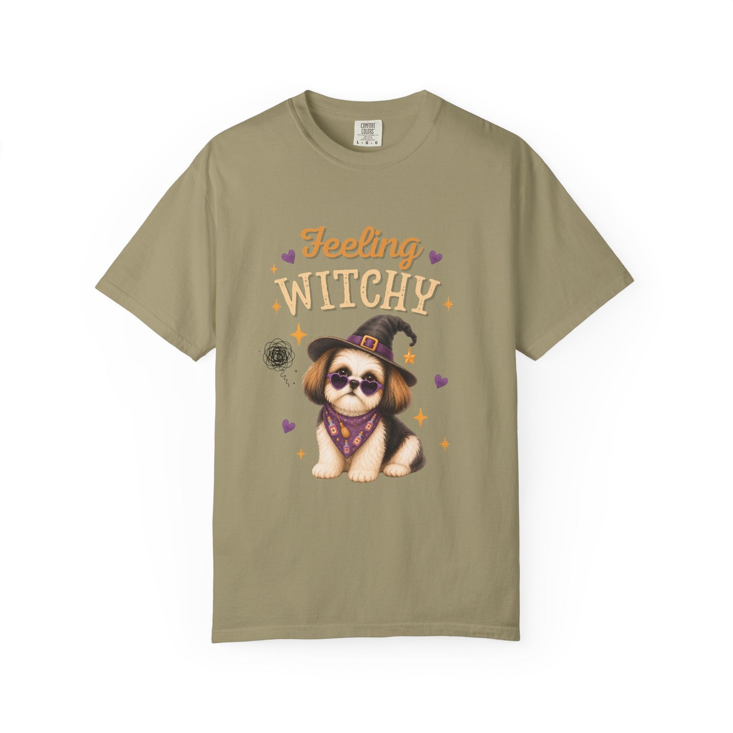 Feeling Witchy Halloween Shih Tzu T-Shirt