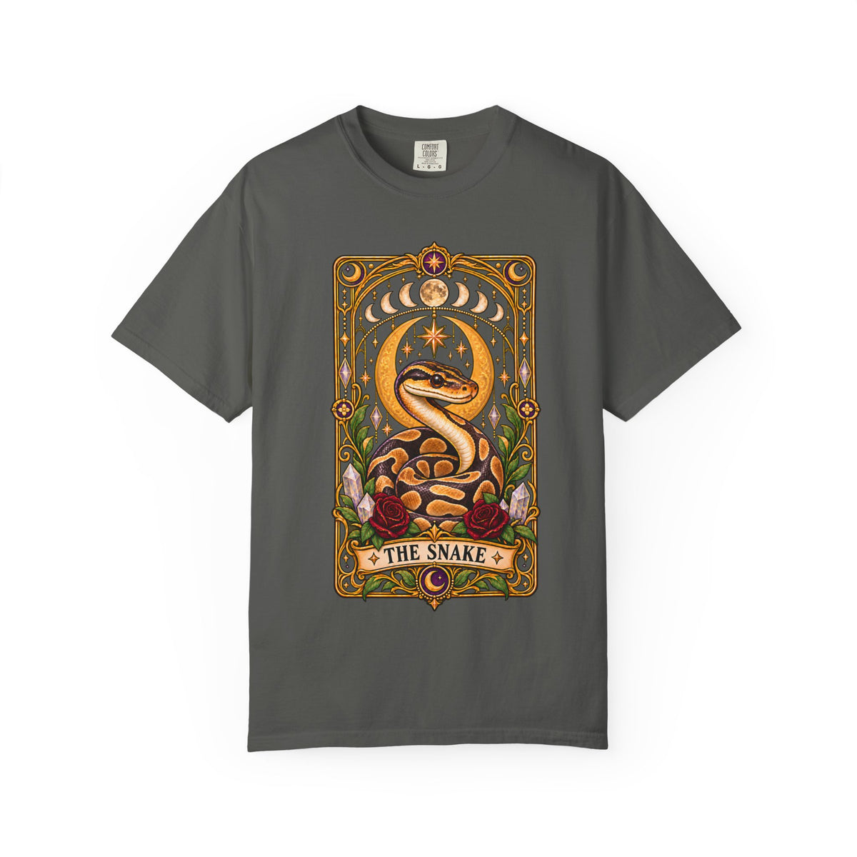 Ball Python Tarot T-Shirt – The Snake Celestial Graphic Tee