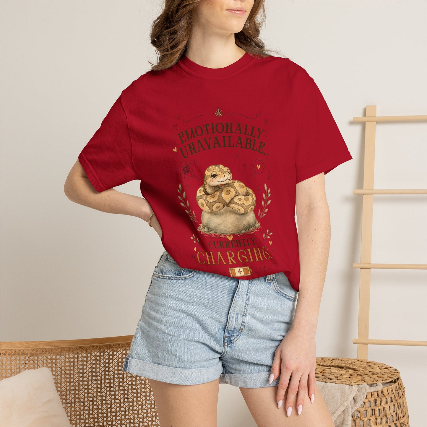 Emotionally Unavailable, Currently Charging T-Shirt