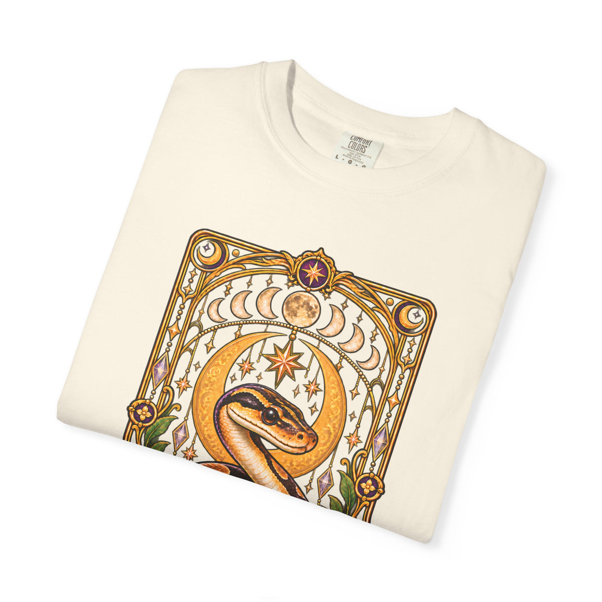Ball Python Tarot T-Shirt – The Snake Celestial Graphic Tee