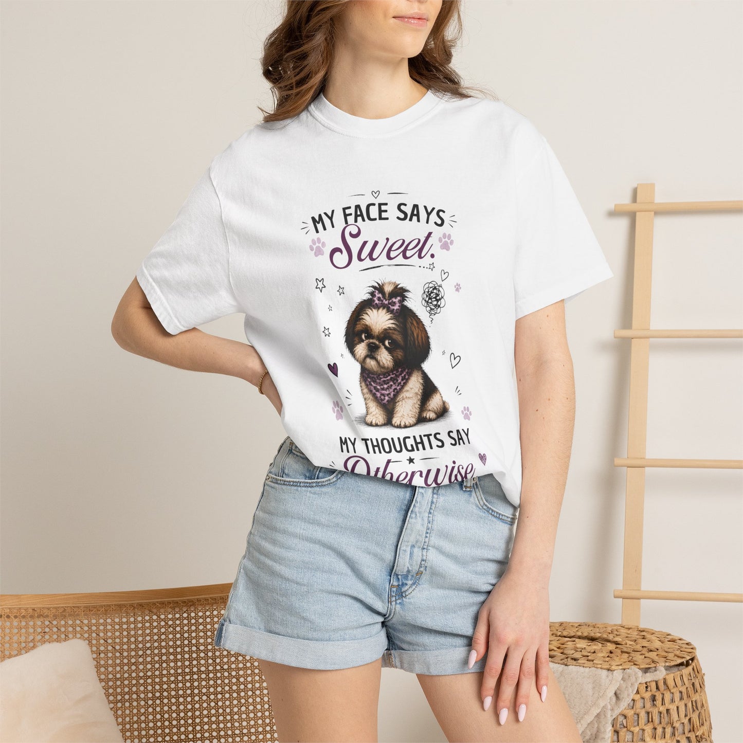 My Face Says Sweet, My Thoughts Say Otherwise T-Shirt