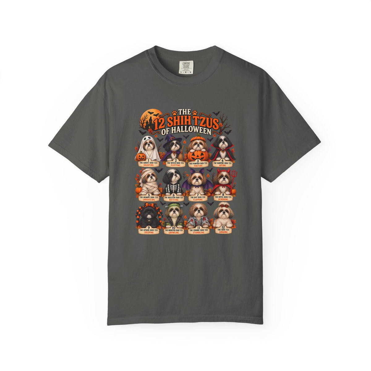 The 12 Shih Tzus of Halloween – Comfort Colors Shih Tzu T-Shirt