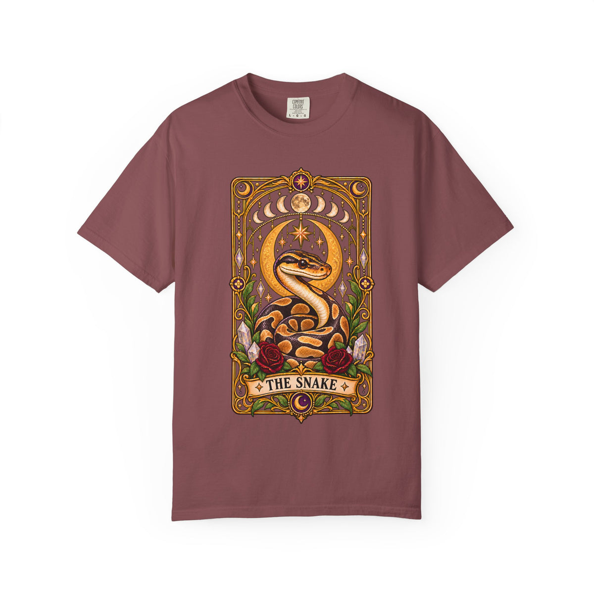 Ball Python Tarot T-Shirt – The Snake Celestial Graphic Tee