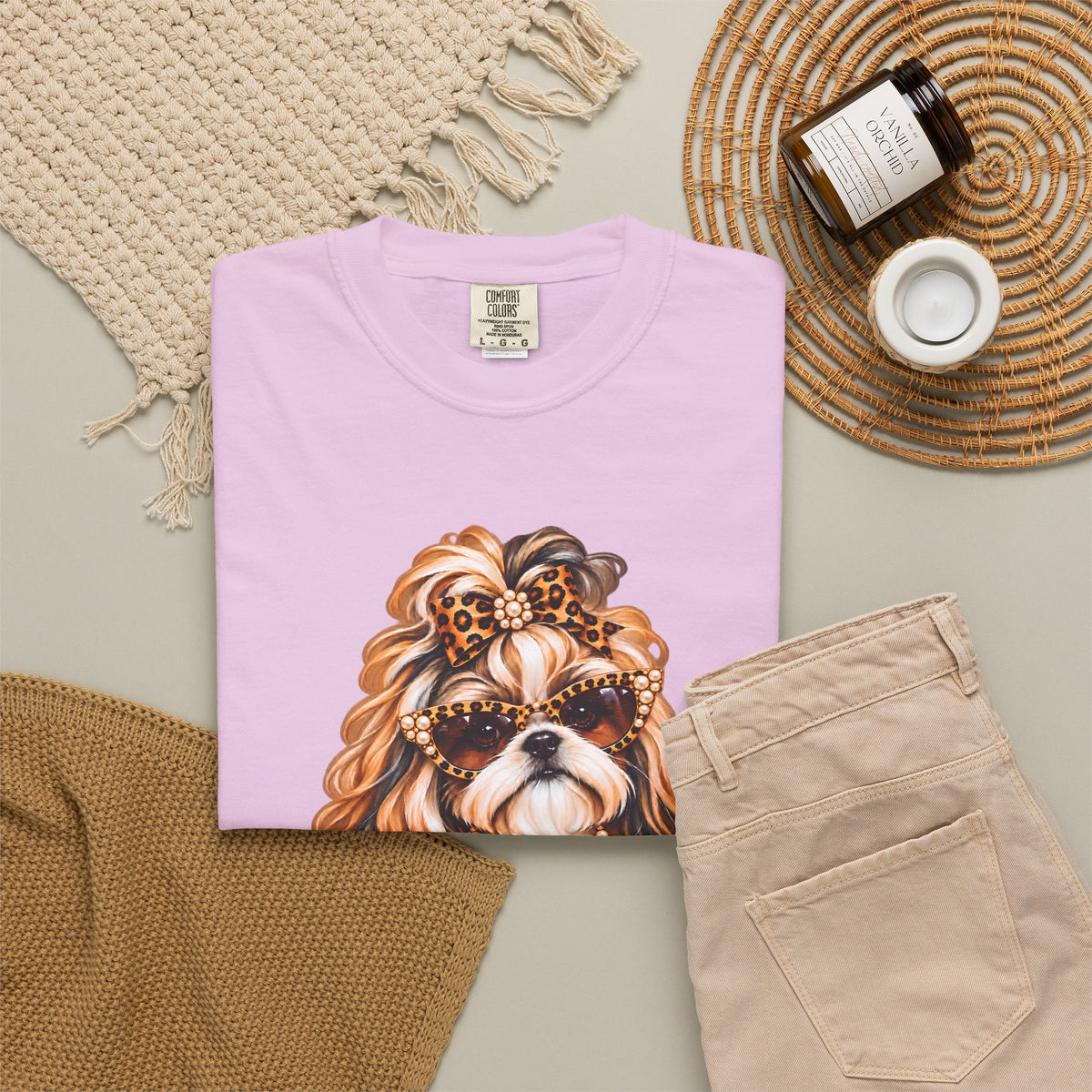 Shih Tzu T-Shirt – Too Glam to Give a Damn