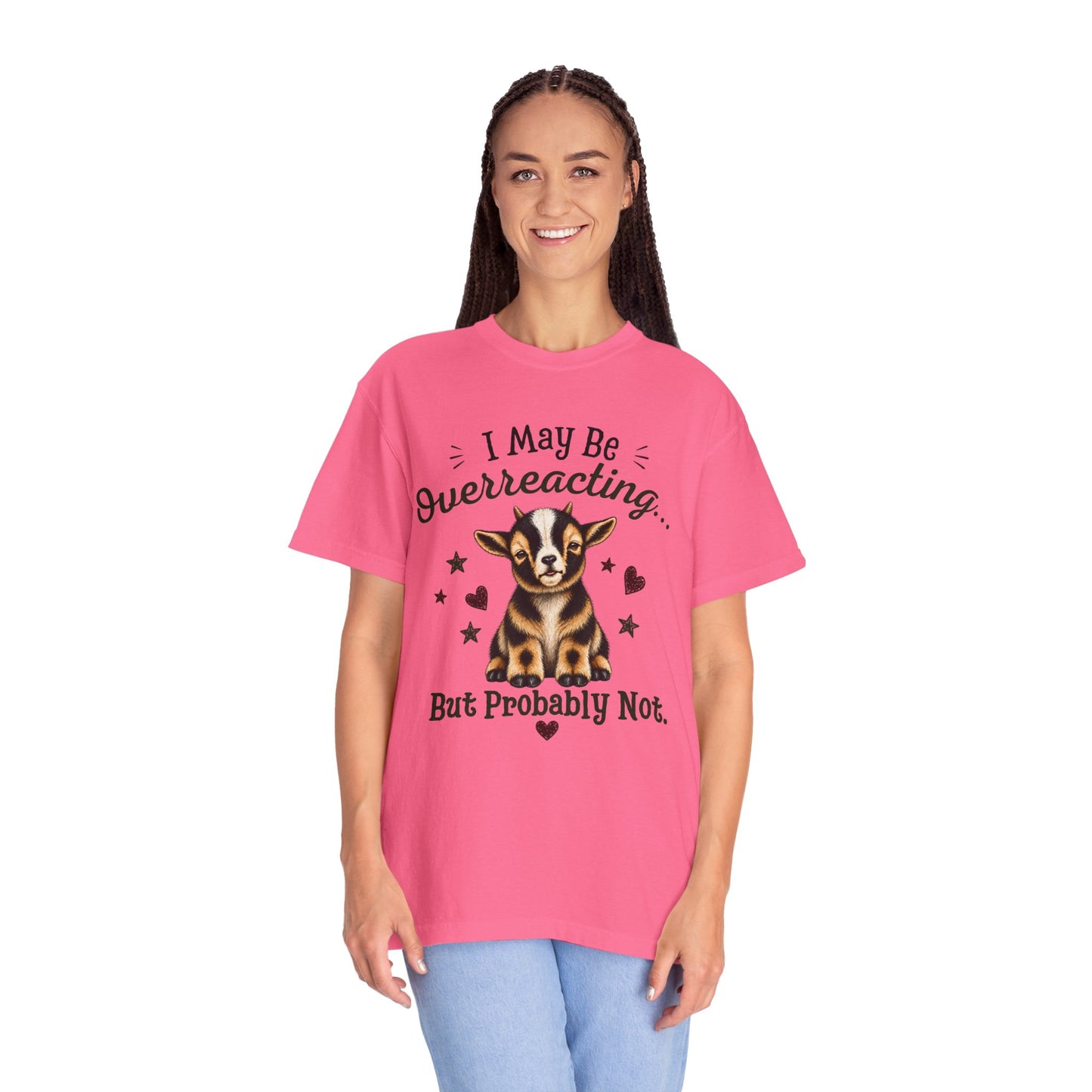 I May Be Overreacting Goat Shirt | Funny Goat Graphic Tee