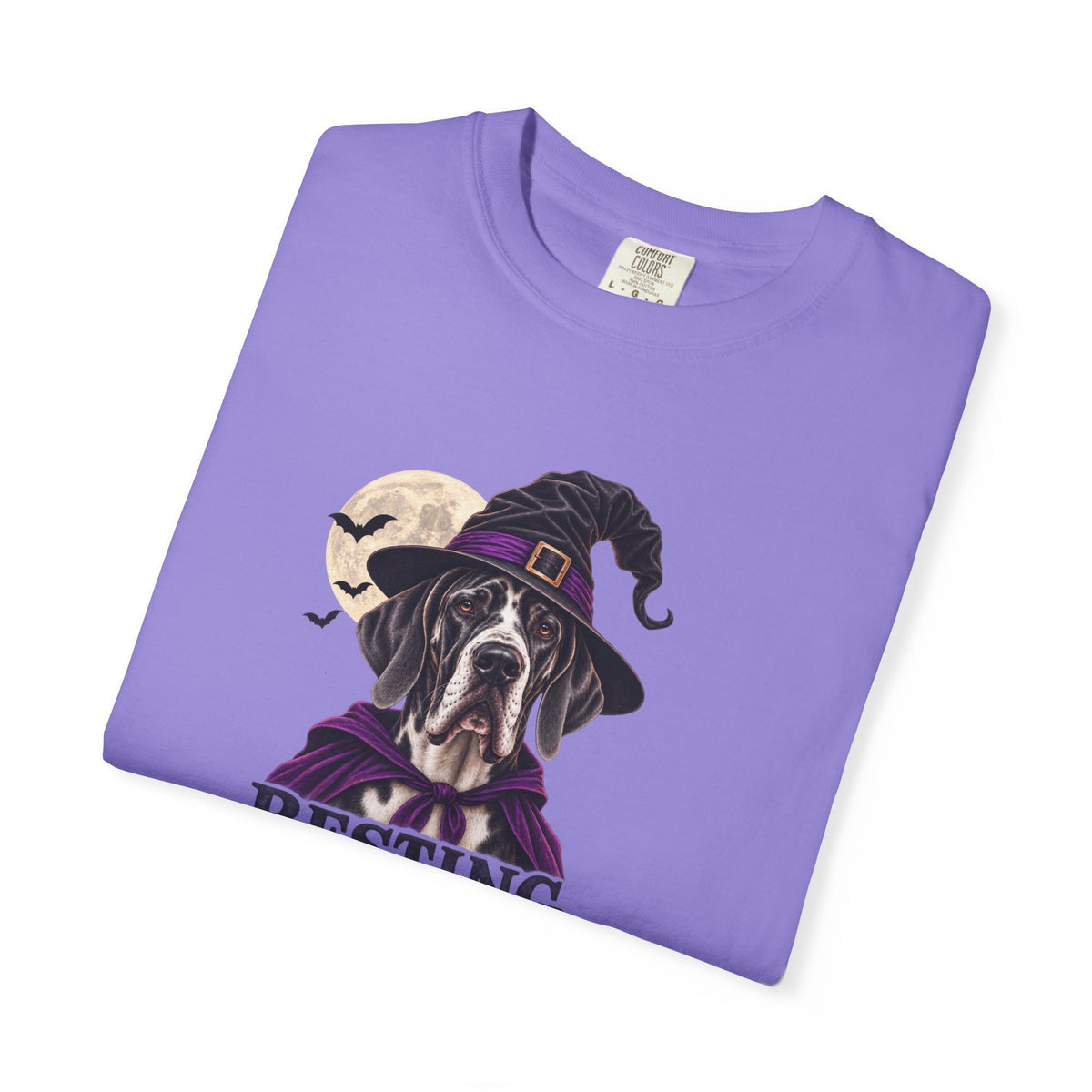 Resting Witch Face Great Dane T-Shirt – Funny Halloween Dog Tee