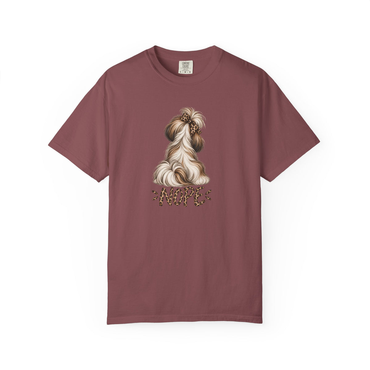 NOPE Shih Tzu Shirt – Leopard Print AttiTudies Tee