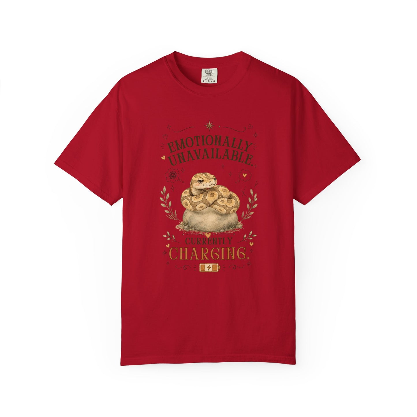 Emotionally Unavailable, Currently Charging T-Shirt