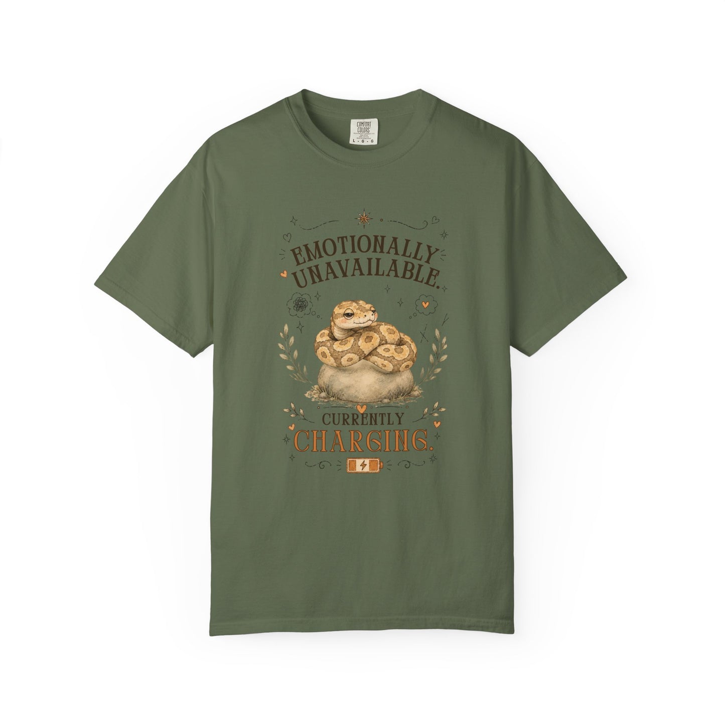 Emotionally Unavailable, Currently Charging T-Shirt