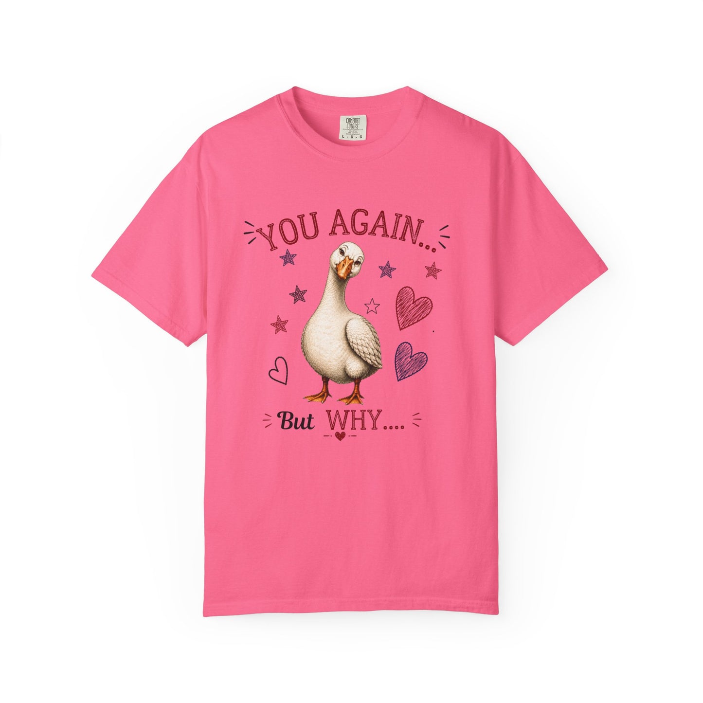 You Again But Why Goose T-Shirt – Funny Cute Bird Graphic Tee
