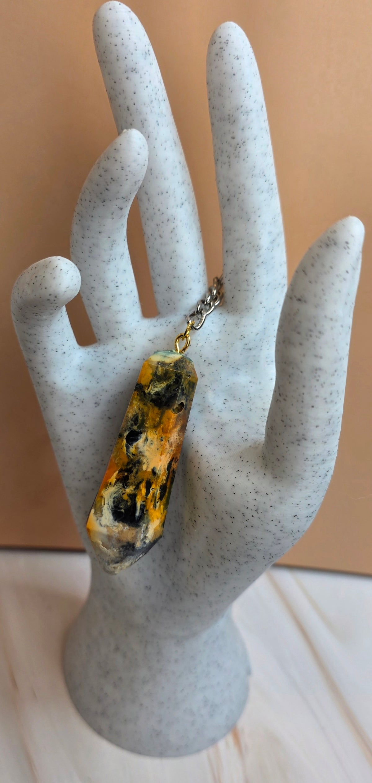 Ember Riot Keychain – Handmade Upcycled 3D Filament | One of a Kind