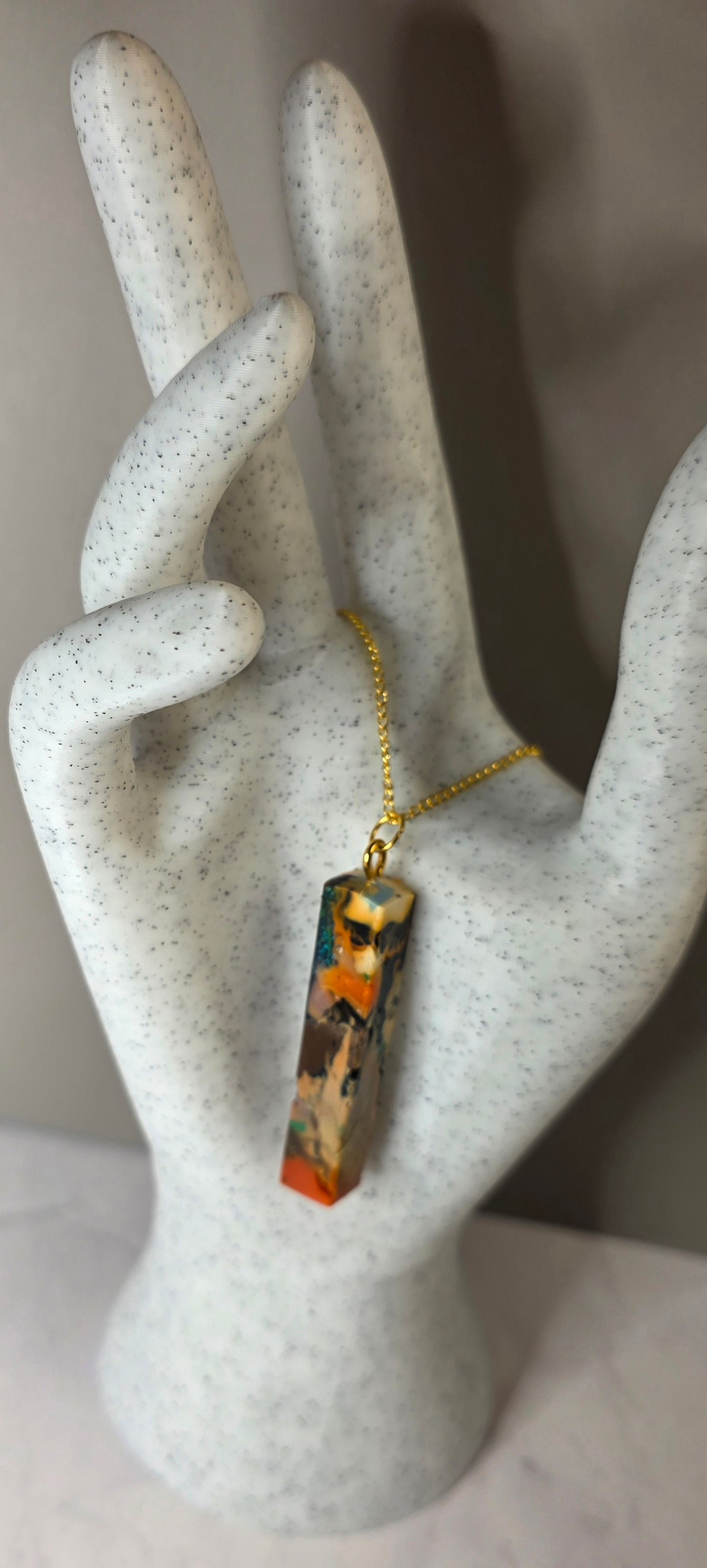 Mixed Signals – One-of-a-Kind Upcycled Filament Pendant