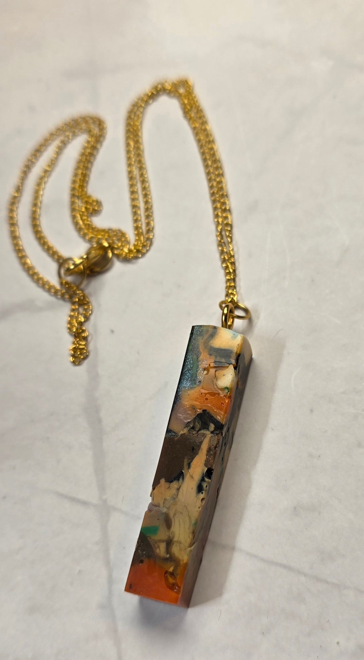 Mixed Signals – One-of-a-Kind Upcycled Filament Pendant