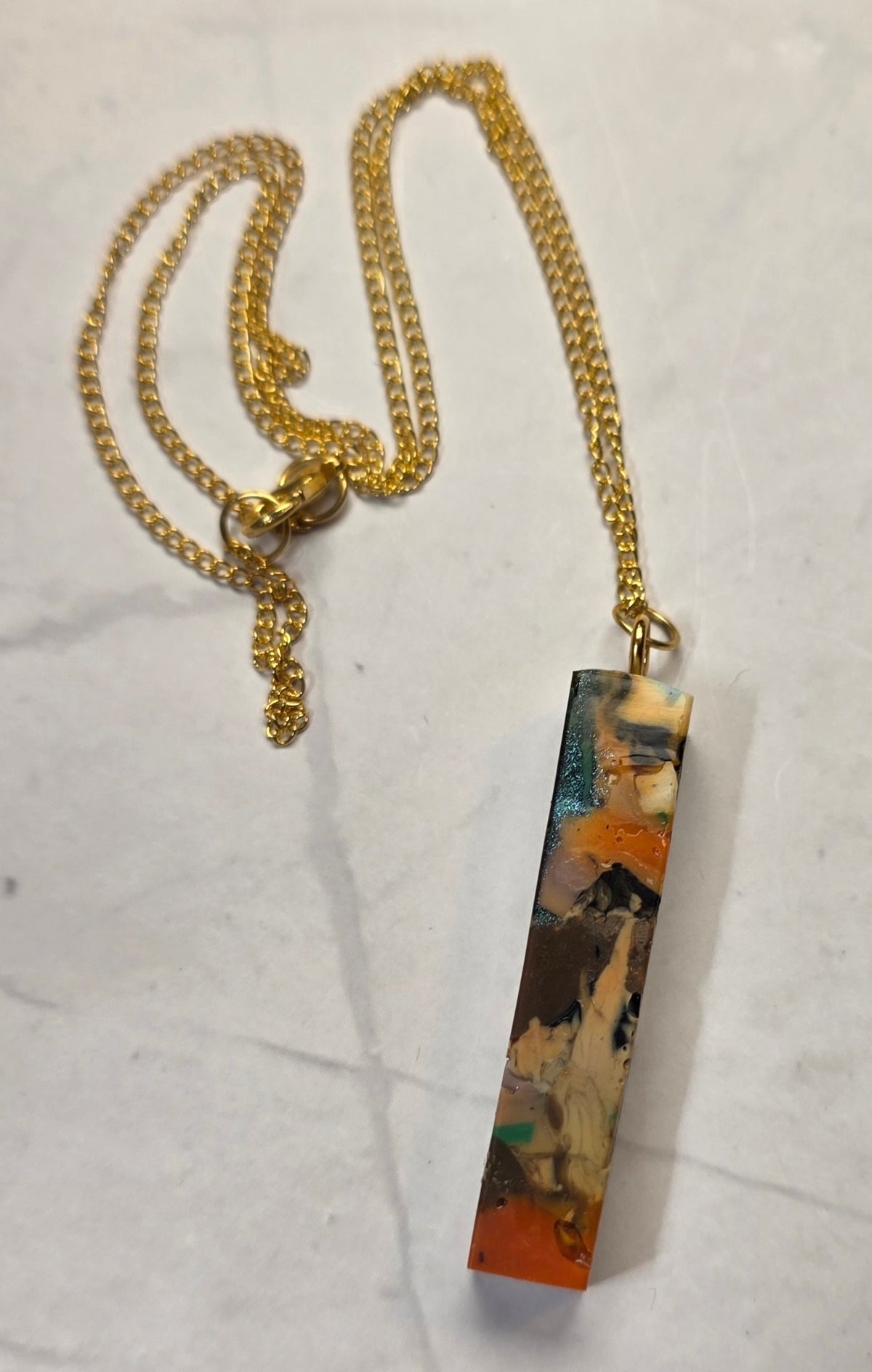 Mixed Signals – One-of-a-Kind Upcycled Filament Pendant