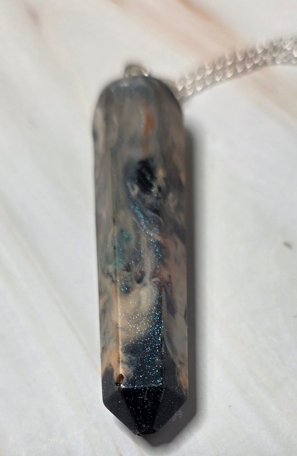 Eye of the Storm – Upcycled 3D Printer Filament Pendant Necklace