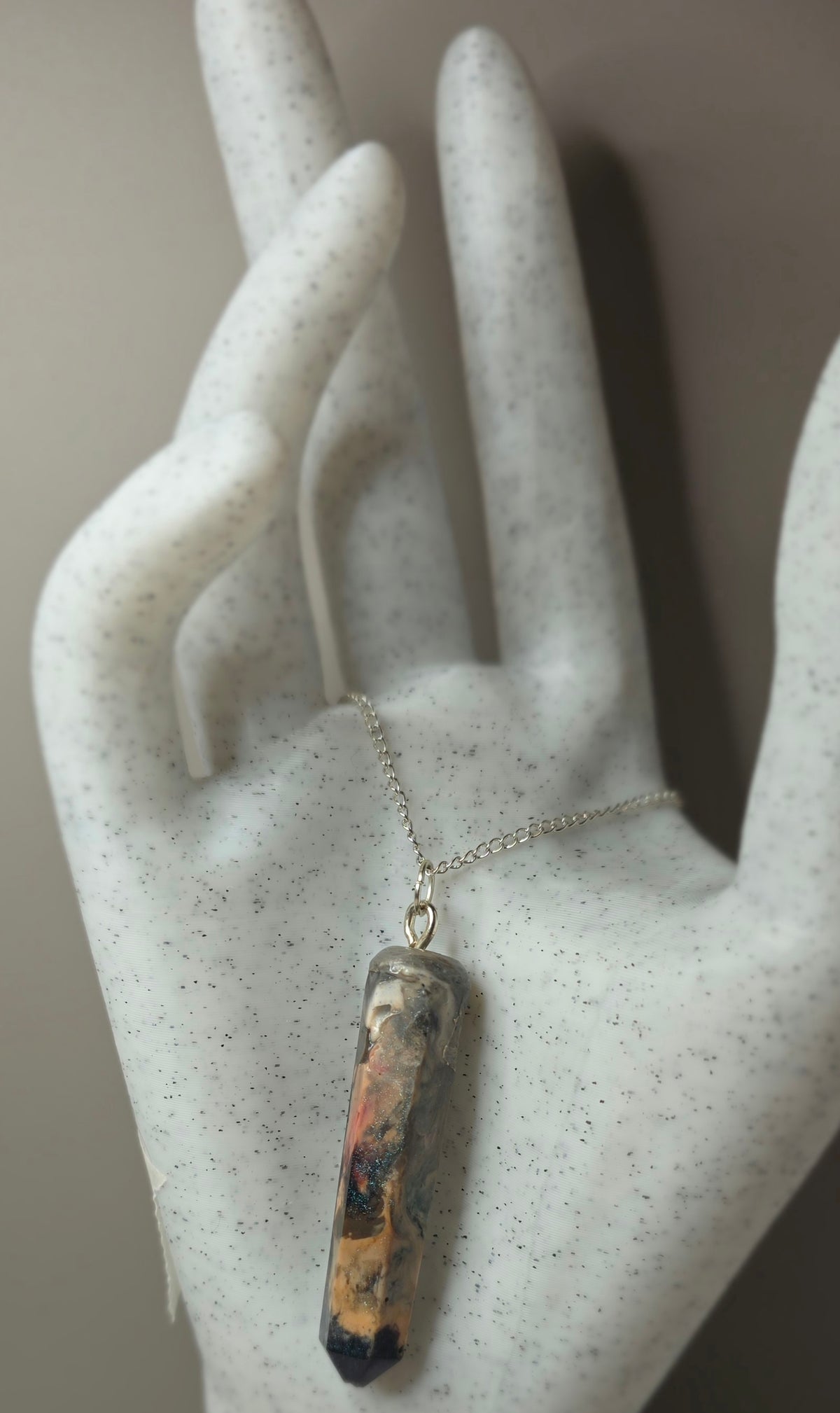 Eye of the Storm – Upcycled 3D Printer Filament Pendant Necklace