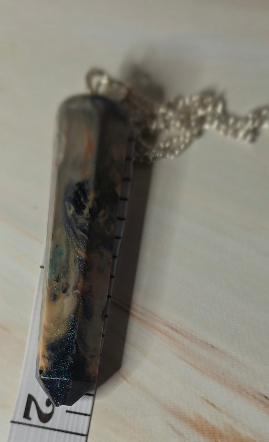 Eye of the Storm – Upcycled 3D Printer Filament Pendant Necklace