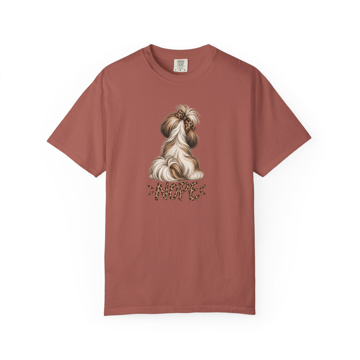 NOPE Shih Tzu Shirt – Leopard Print AttiTudies Tee