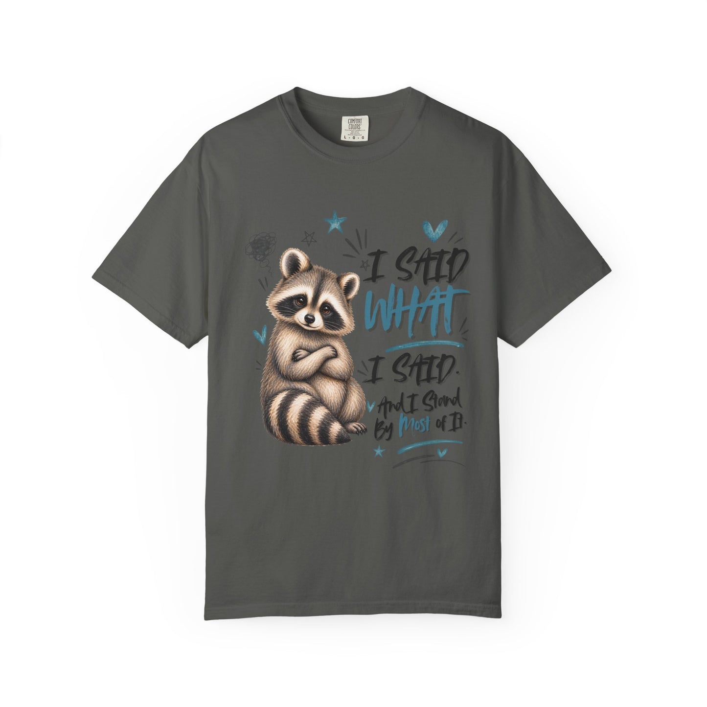 Raccoon  T-Shirt – I Said What I Said Funny Comfort Colors Shirt