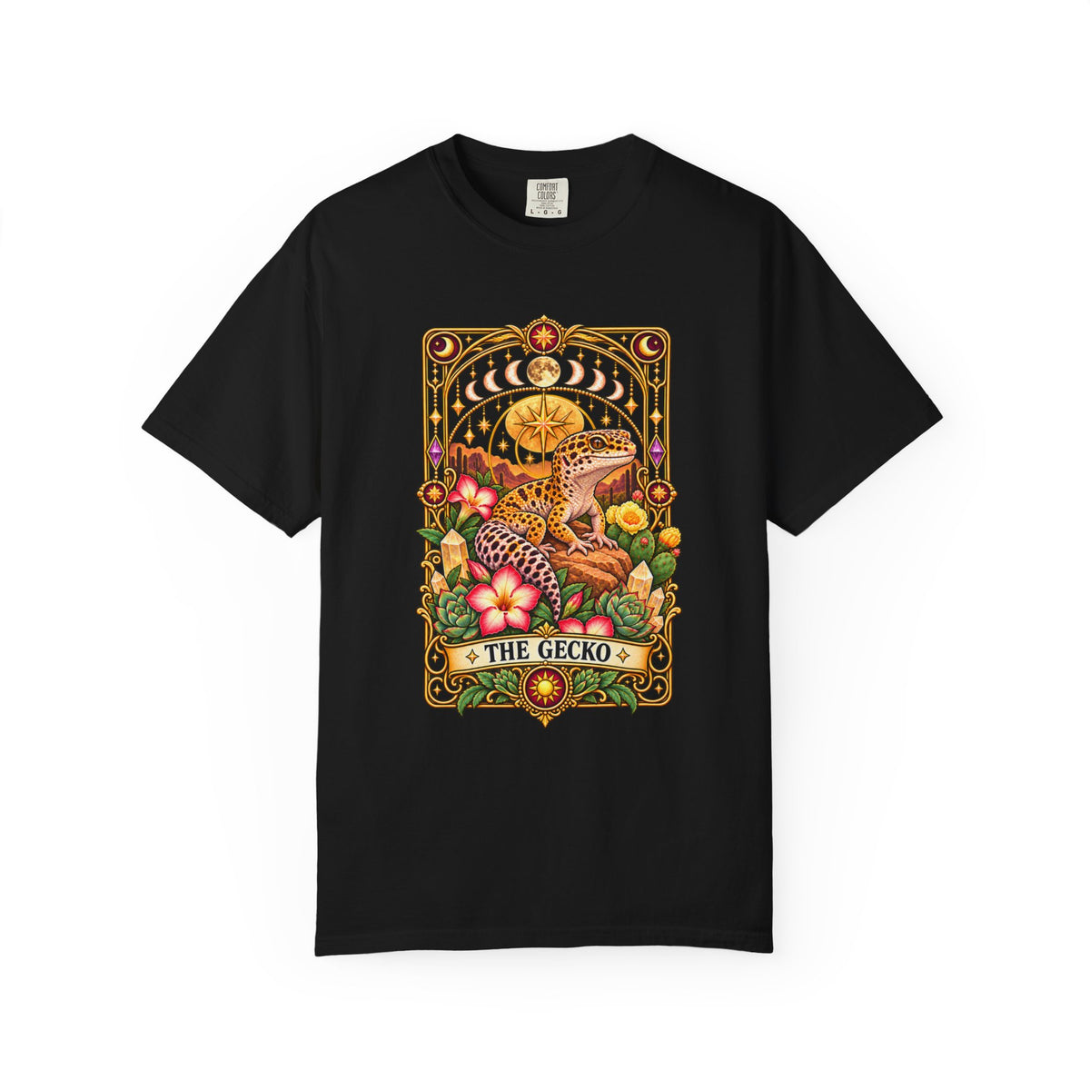 The Gecko Tarot Card Shirt – Celestial Leopard Gecko Tee