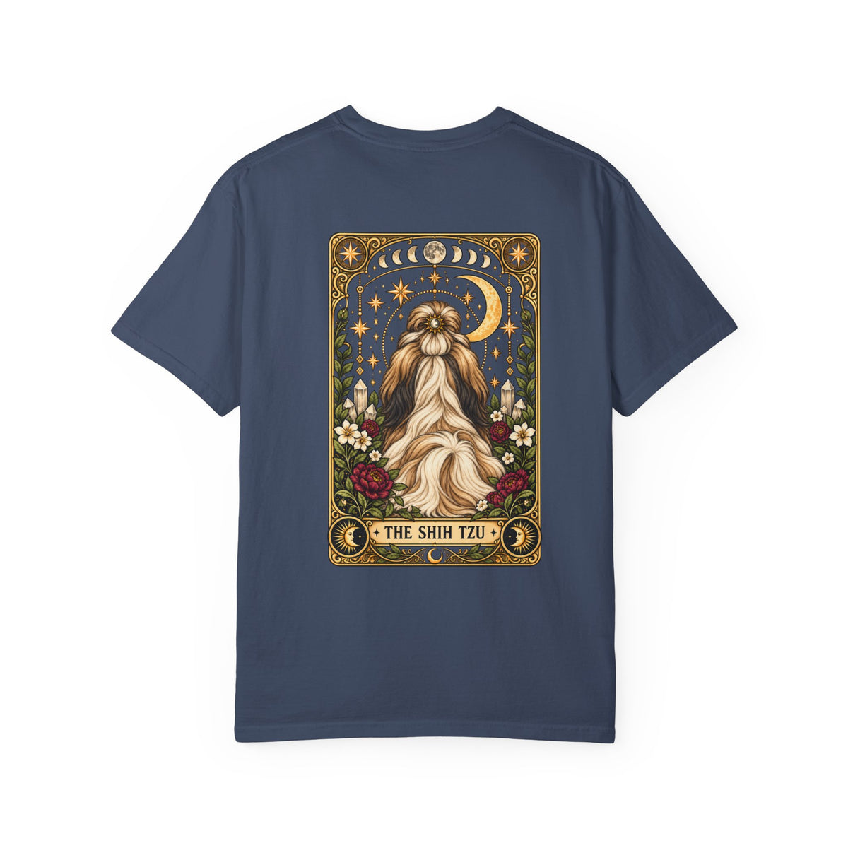 Shih Tzu Tarot Card Double-Sided T-Shirt