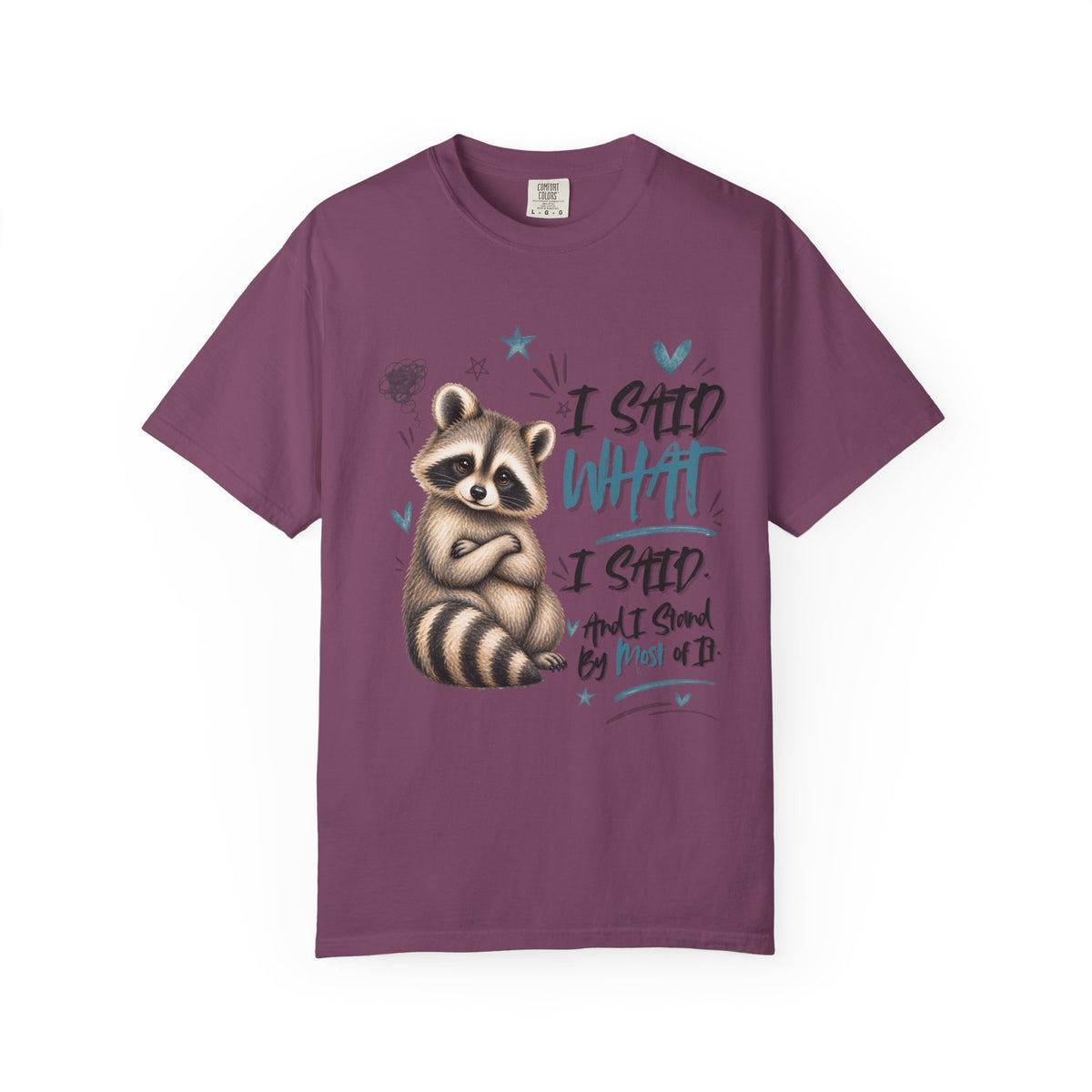 Raccoon  T-Shirt – I Said What I Said Funny Comfort Colors Shirt
