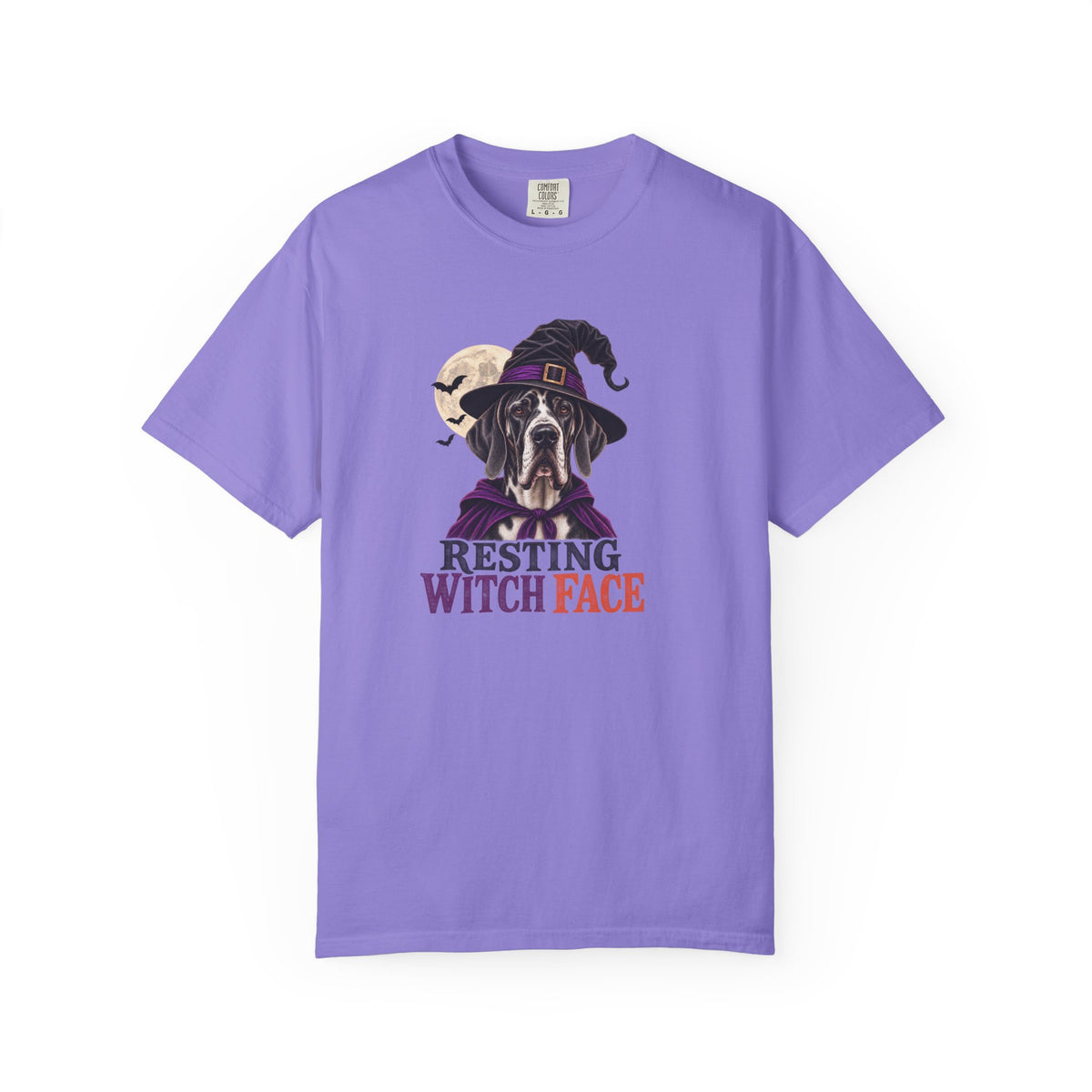 Resting Witch Face Great Dane T-Shirt – Funny Halloween Dog Tee