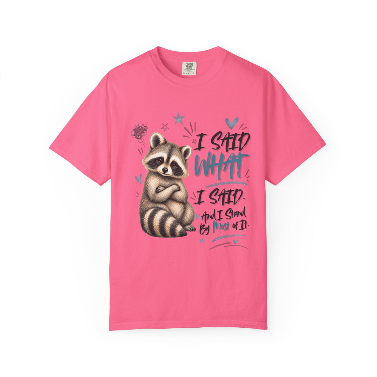 Raccoon  T-Shirt – I Said What I Said Funny Comfort Colors Shirt