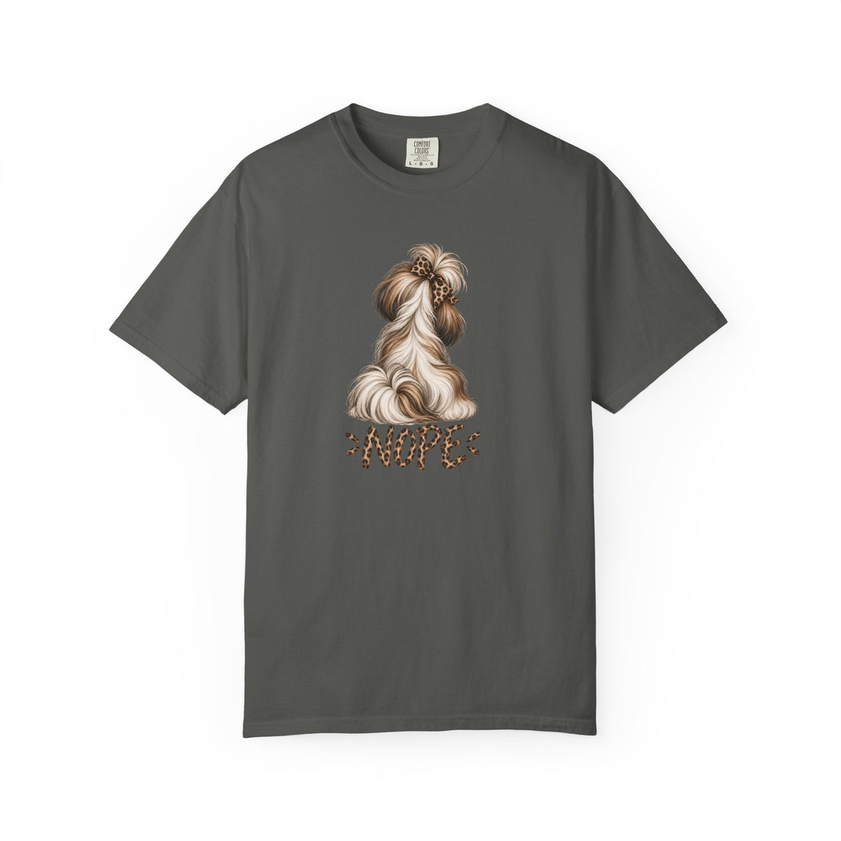 NOPE Shih Tzu Shirt – Leopard Print AttiTudies Tee