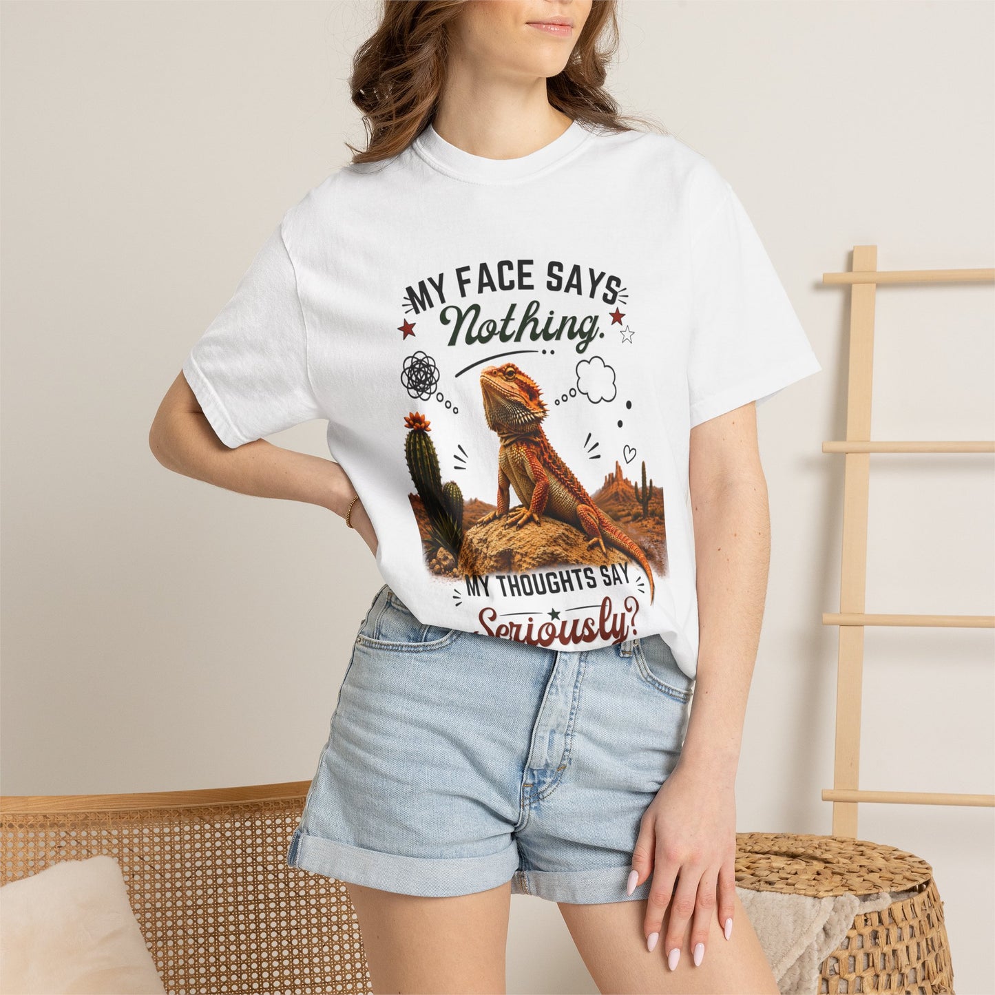 My Face Says Nothing, My Thoughts Say Seriously? T-Shirt