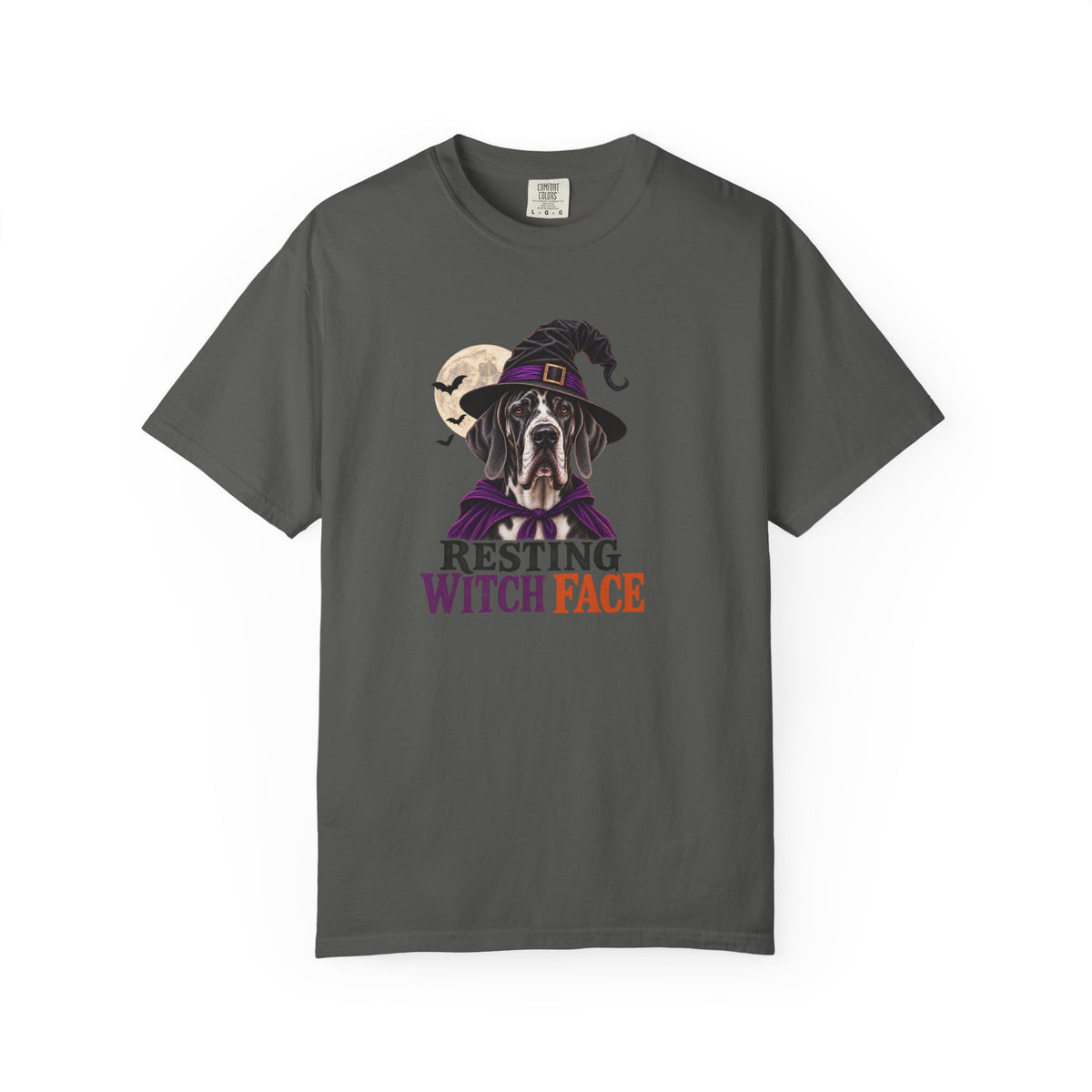 Resting Witch Face Great Dane T-Shirt – Funny Halloween Dog Tee
