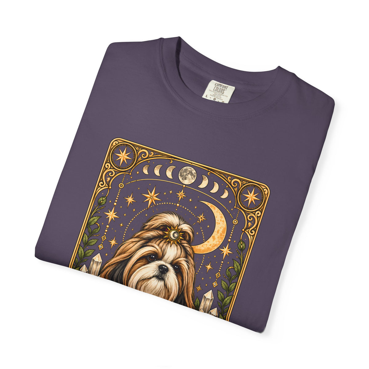 Shih Tzu Tarot Card Double-Sided T-Shirt