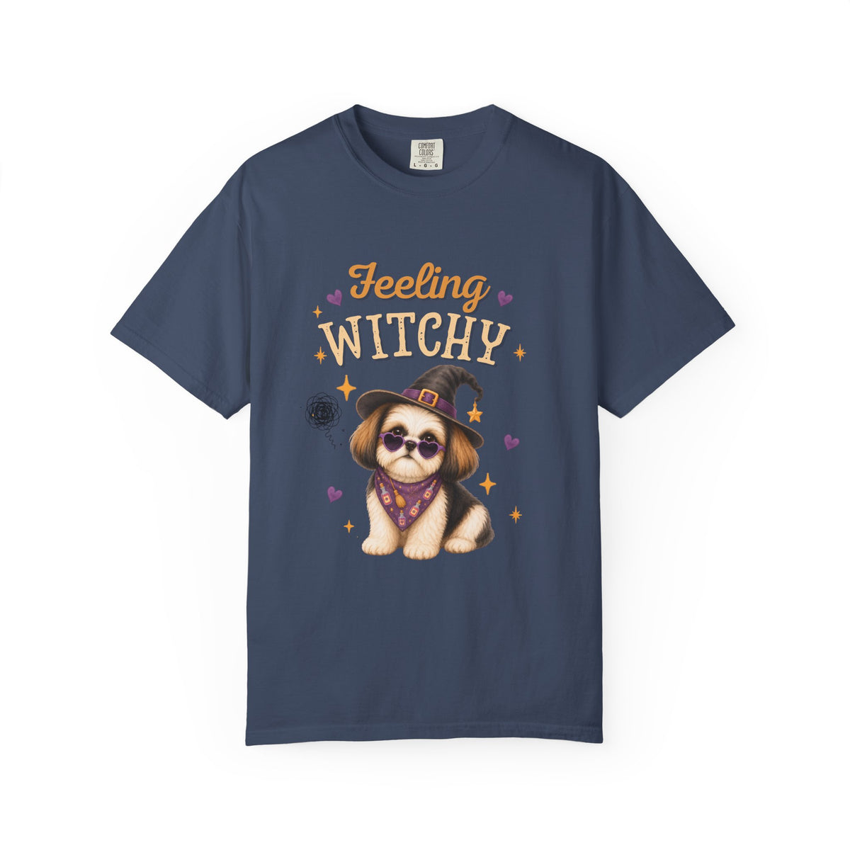 Feeling Witchy Halloween Shih Tzu T-Shirt