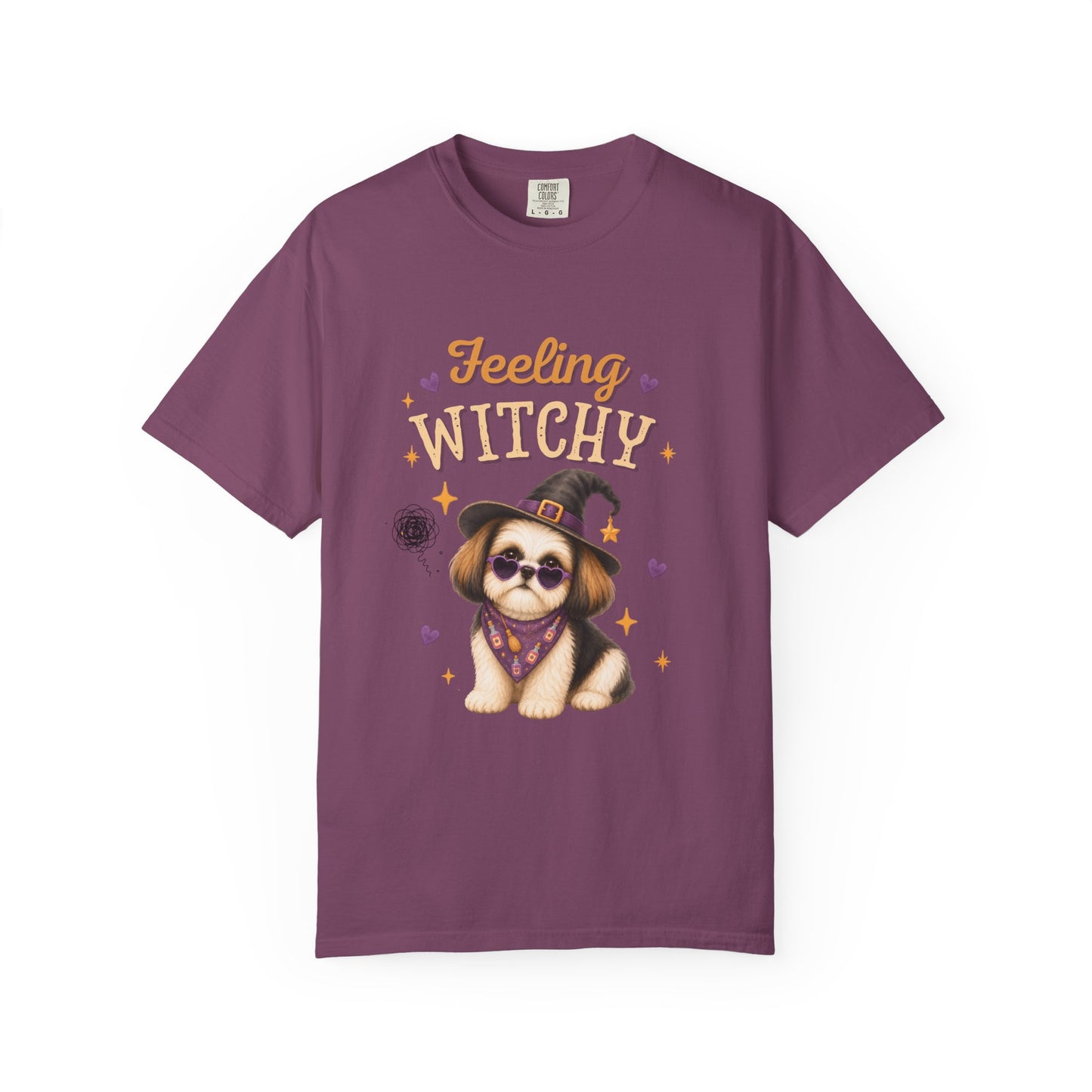 Feeling Witchy Halloween Shih Tzu T-Shirt