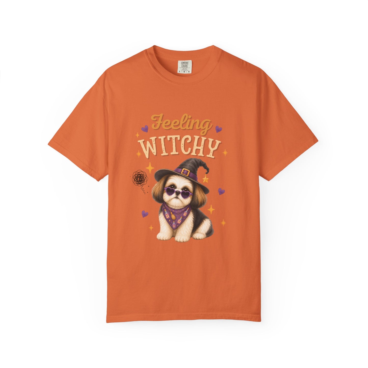 Feeling Witchy Halloween Shih Tzu T-Shirt