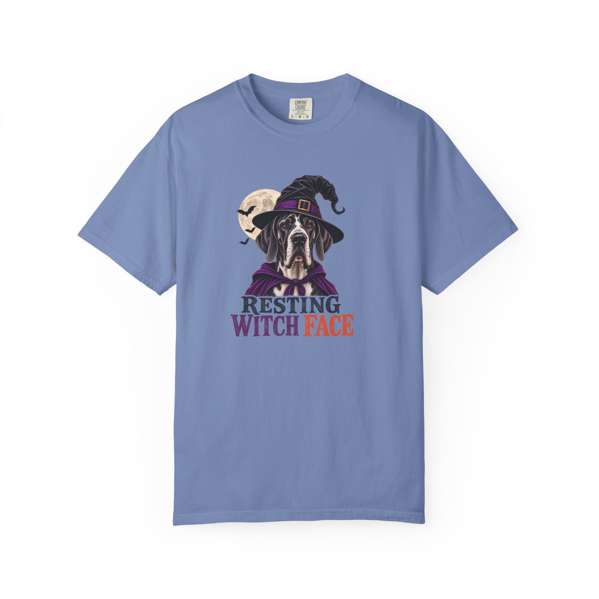Resting Witch Face Great Dane T-Shirt – Funny Halloween Dog Tee