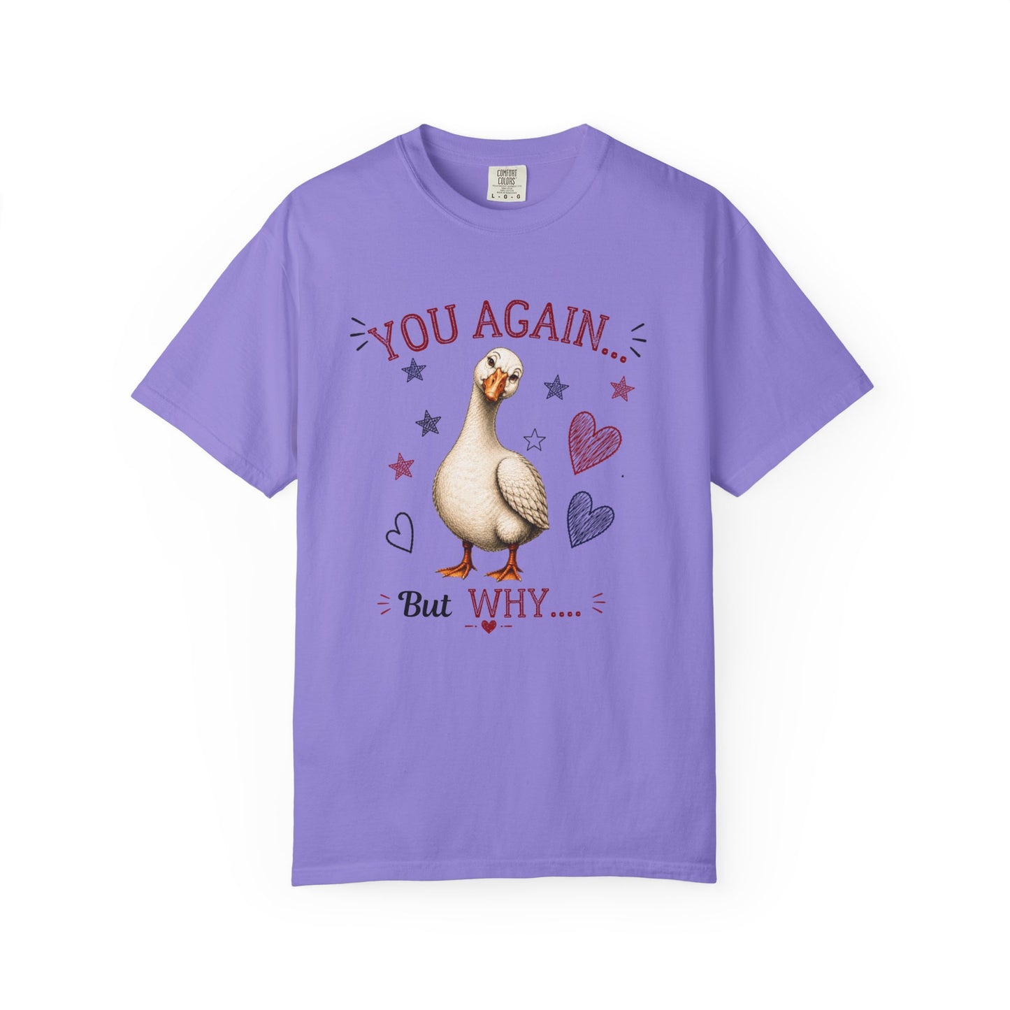 You Again But Why Goose T-Shirt – Funny Cute Bird Graphic Tee
