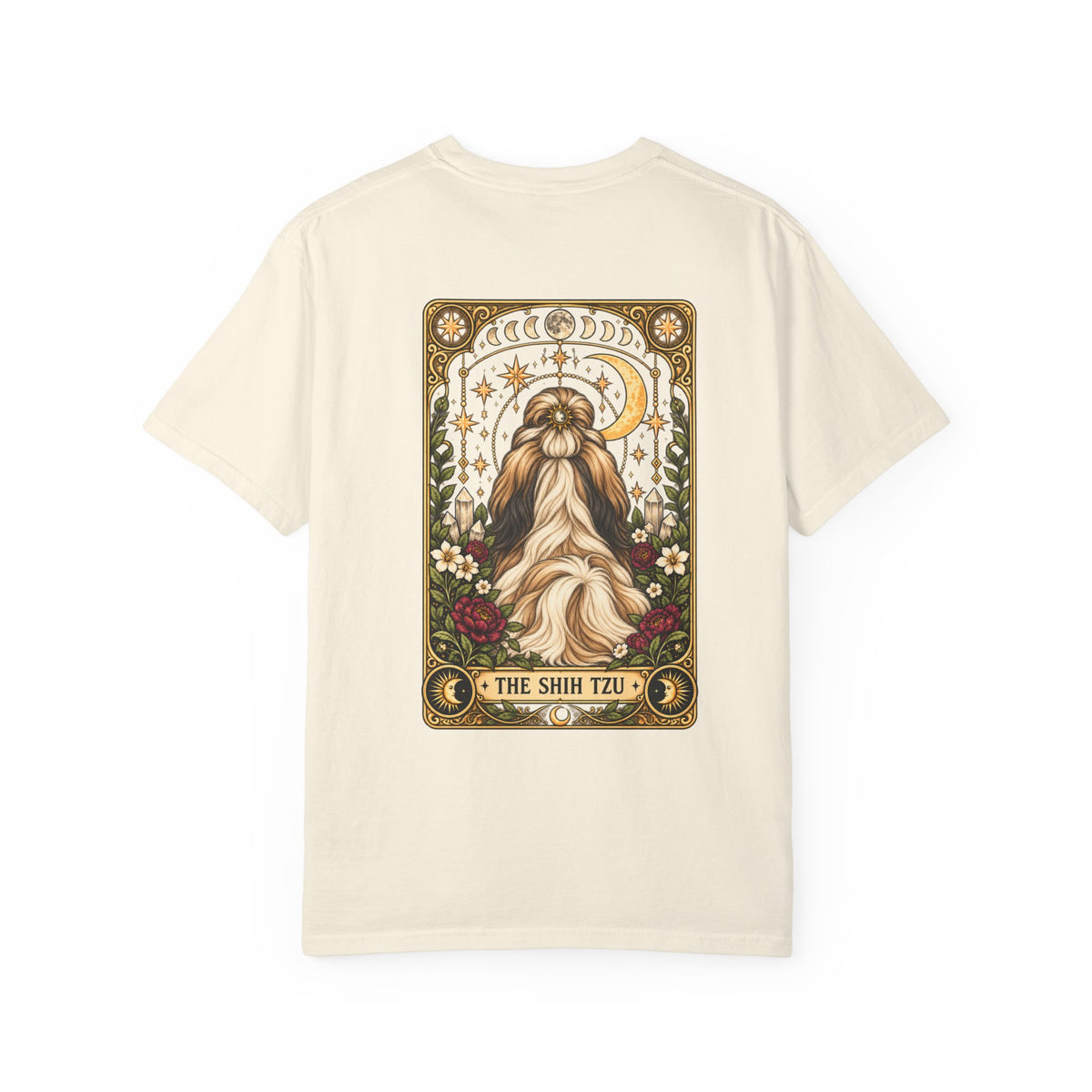 Shih Tzu Tarot Card Double-Sided T-Shirt