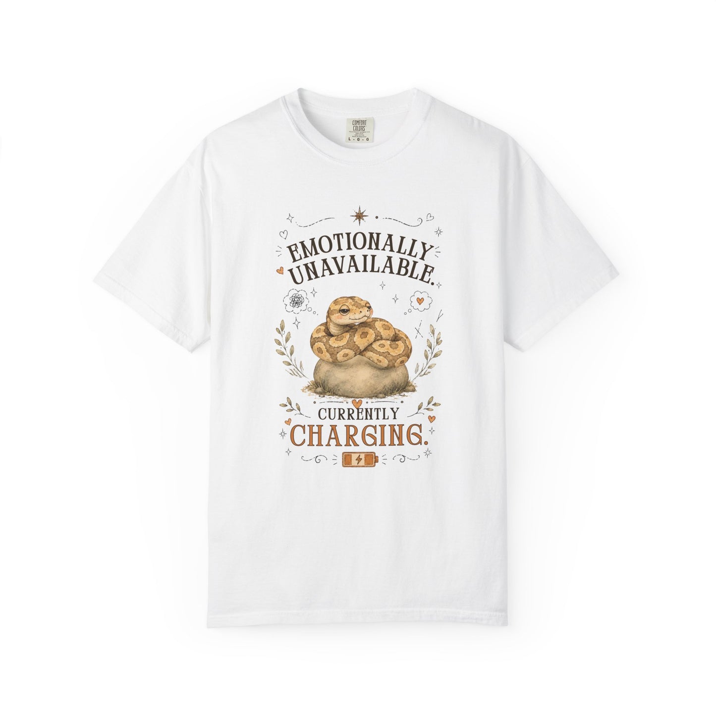 Emotionally Unavailable, Currently Charging T-Shirt