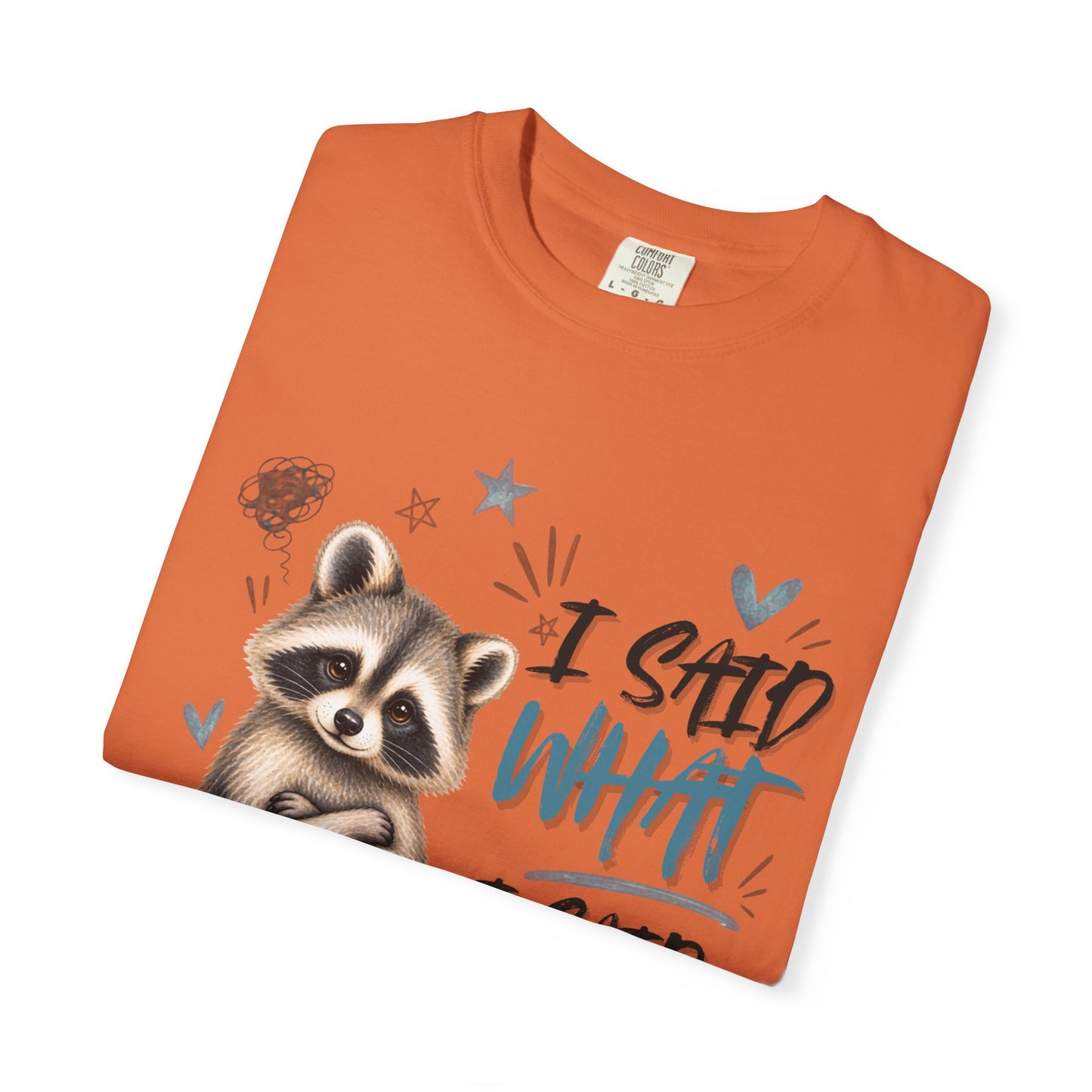 Raccoon  T-Shirt – I Said What I Said Funny Comfort Colors Shirt